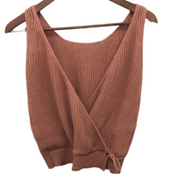 NWT- Reversible Sweater Tank Top - Picture 2 of 5